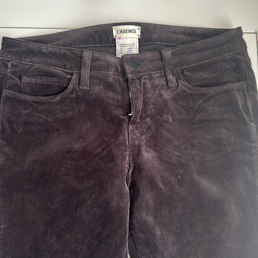 L’AGENCE Chantal Low Rise Skinny Corduroy Jeans